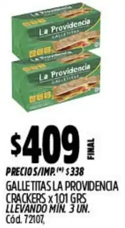 Supermercados Yaguar La providencia galletitas crackers oferta
