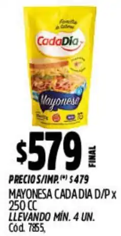Supermercados Yaguar Cada dia mayonesa d/p oferta