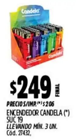 Supermercados Yaguar Candela encendedor oferta