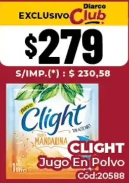 Diarco Clight jugo en polvo oferta