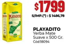 Diarco Playadito yerba mate suave oferta