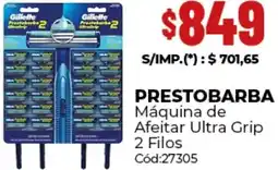 Diarco Prestobarba máquina de afeitar ultra grip 2 filos oferta
