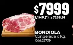 Diarco Bondiola congelada oferta