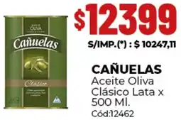 Diarco Cañuelas aceite oliva clásico lata oferta