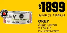 Diarco Okey atún lomo oferta