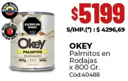 Diarco Okey palmitos en rodajas oferta