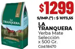 Diarco La tranquera yerba mate selección oferta