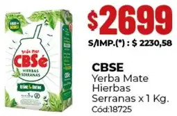 Diarco Cbse yerba mate hierbas serranas oferta