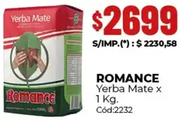 Diarco Romance yerba mate oferta