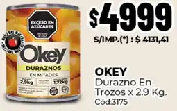 Diarco Okey durazno en trozos oferta