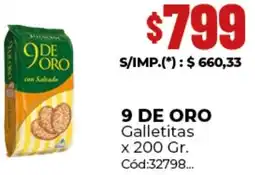 Diarco 9 de oro galletitas oferta