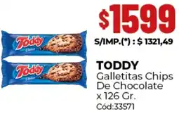 Diarco Toddy galletitas chips de chocolate oferta