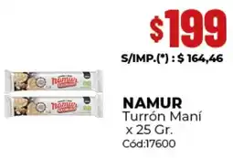 Diarco Namur turrón maní oferta