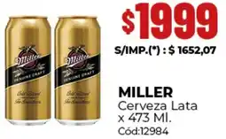 Diarco Miller cerveza lata oferta