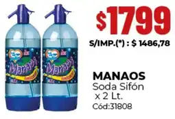 Diarco Manaos soda sifón oferta