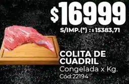 Diarco Colita de cuadril congelada oferta