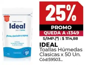 Diarco Ideal toallas húmedas clasicas oferta