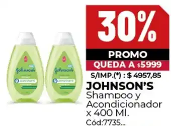 Diarco Johnson's shampoo y acondicionador oferta