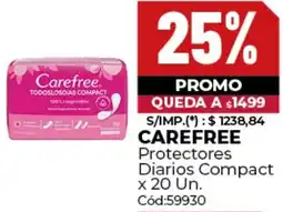 Diarco Carefree protectores diarios compact oferta