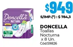 Diarco Doncella toallas nocturna oferta