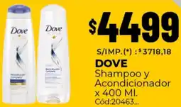 Diarco Dove shampoo y acondicionador oferta