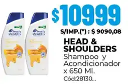 Diarco Head & Shoulders shampoo y acondicionador oferta