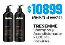 Diarco Tresemme shampoo y acondicionador oferta