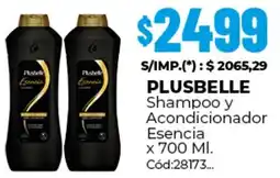 Diarco Plusbelle shampoo y acondicionador esencia oferta