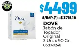 Diarco Dove jabón de tocador original oferta