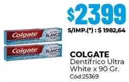 Diarco Colgate dentifrico ultra white oferta