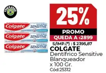 Diarco Colgate dentifrico sensitive blanqueador oferta
