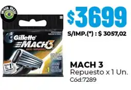 Diarco Gillette mach 3 repuesto oferta