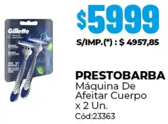 Diarco Prestobarba máquina de afeitar cuerpo oferta