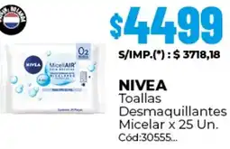 Diarco Nivea toallas desmaquillantes micelar oferta