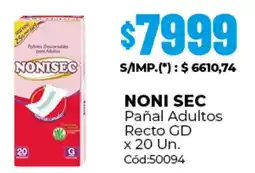 Diarco Noni sec pañal adultos recto oferta