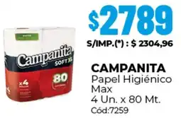 Diarco Campanita papel higiénico max oferta