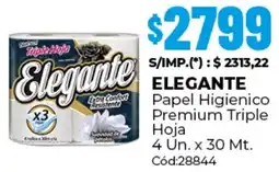 Diarco Elegante elegante papel higienico premium triple hoja oferta
