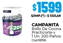 Diarco Campanita rollo de cocina practicorte oferta
