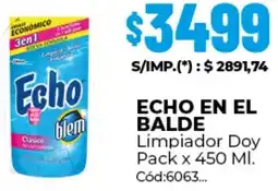 Diarco Echo en el balde limpiador doy pack oferta