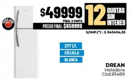 Diarco Drean heladera oferta