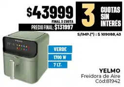 Diarco Yelmo freidora de aire oferta