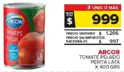 Carrefour Maxi Arcor tomate pelado perita lata oferta