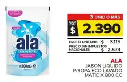 Carrefour Maxi Ala jabon liquido p/ropa eco lavado matic oferta