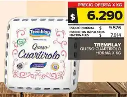 Carrefour Maxi Tremblay queso cuartirolo horma oferta