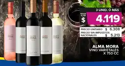 Carrefour Maxi Alma mora vino varietales oferta