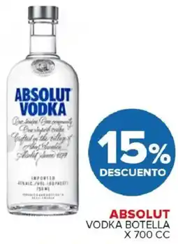 Carrefour Maxi Absolut vodka botella oferta