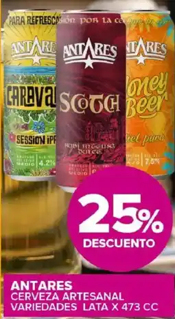 Carrefour Maxi Antares cerveza artesanal variedades lata oferta