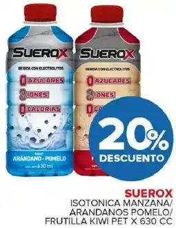 Carrefour Maxi Suerox isotonica manzana/ arandanos pomelo/ frutilla kiwi pet oferta