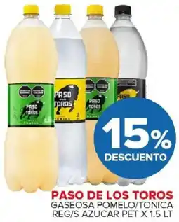 Carrefour Maxi Paso de los toros | gaseosa pomelo/tonica | reg/s azucar pet oferta