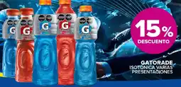 Carrefour Maxi Gatorade isotonica varias presentaciones oferta